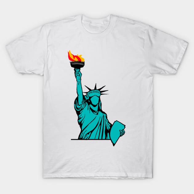 Statue Of Liberty T-Shirt by RMSphoto